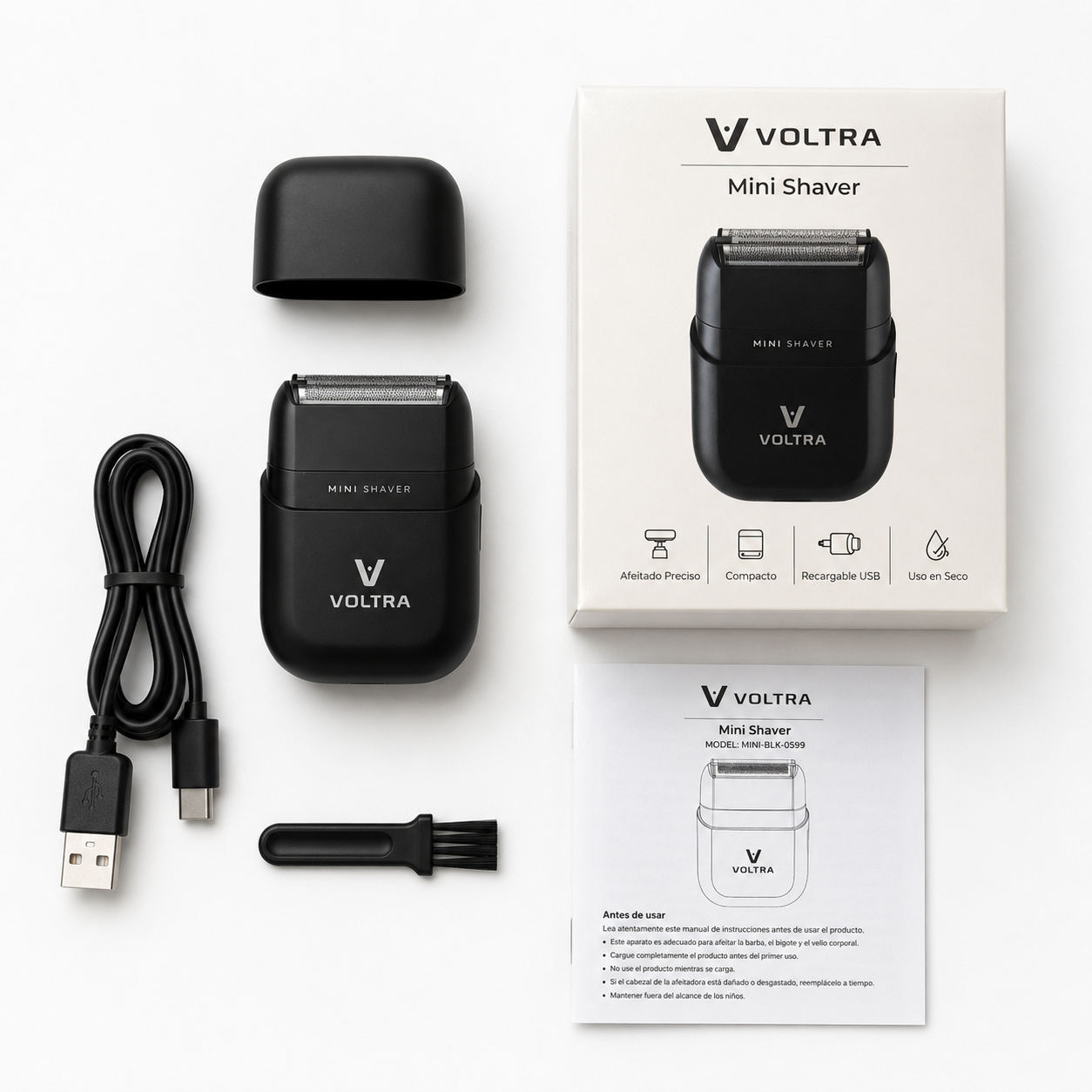 Mini Shaver | IPX7 Waterproof Facial Shaver (Beard and Hair)