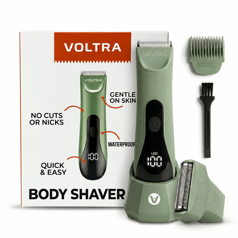 Voltra Razor® | No-Cut Waterproof Body Shaver IPX7 (Sensitive Areas)